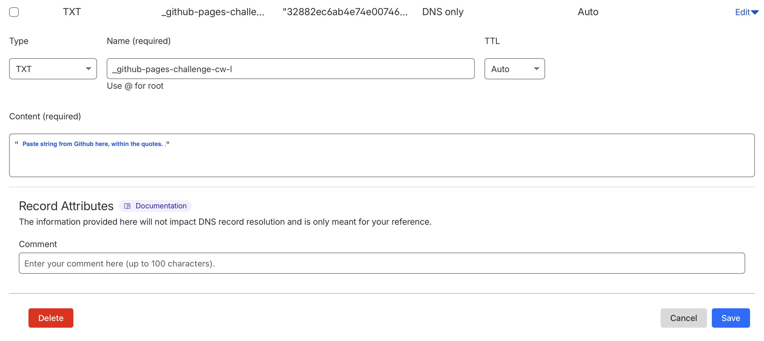 Cloudflare DNS Setup
