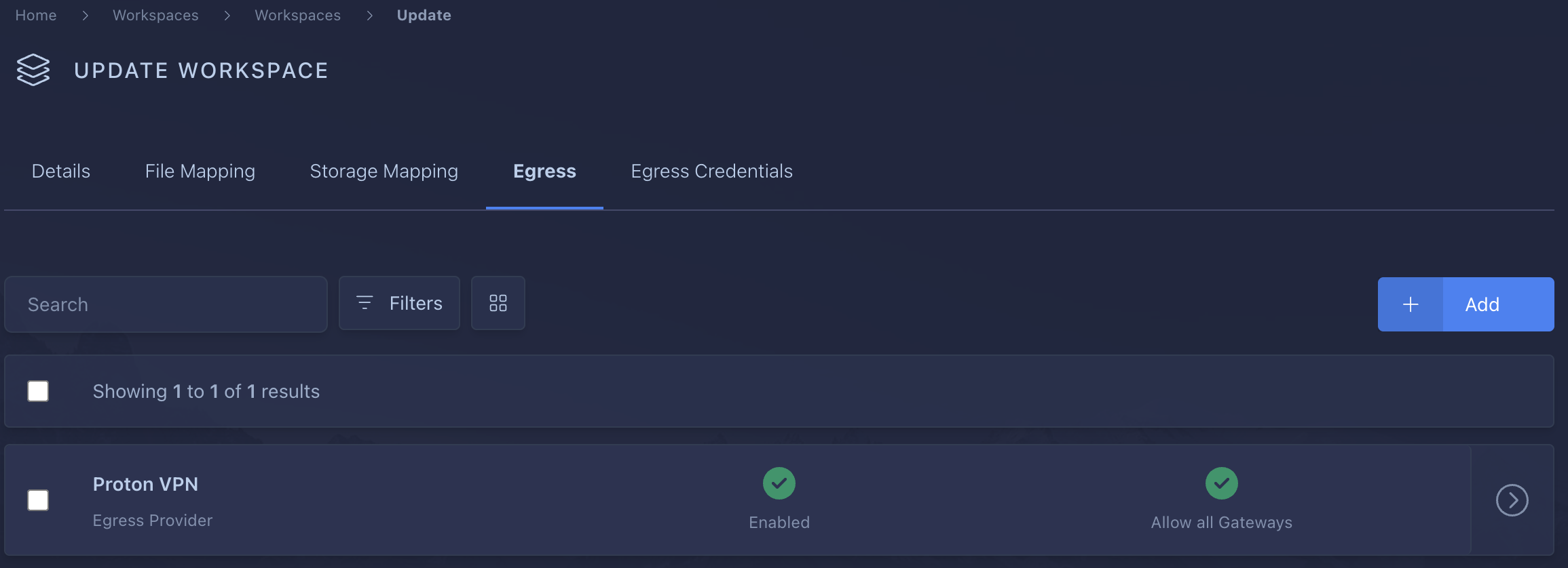 Add Egress Provider to Brave workspace